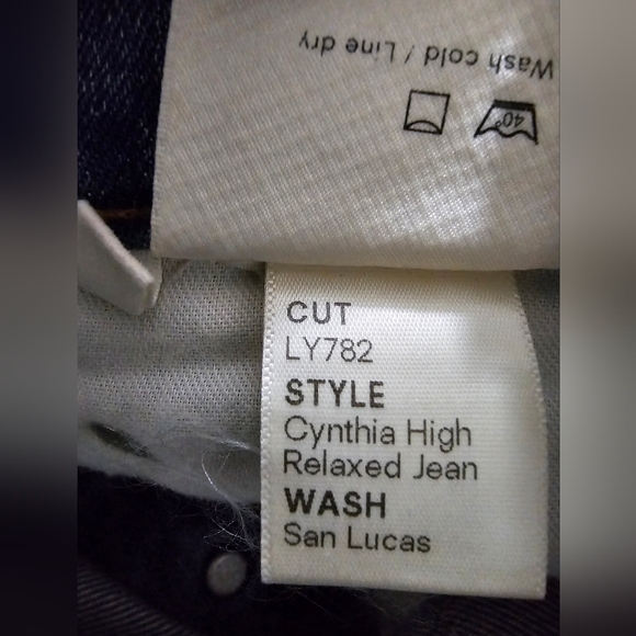 Reformation Cynthia High Relaxed Straight Leg Denim Jeans Blue San Lucas size 25 - Picture 8 of 11